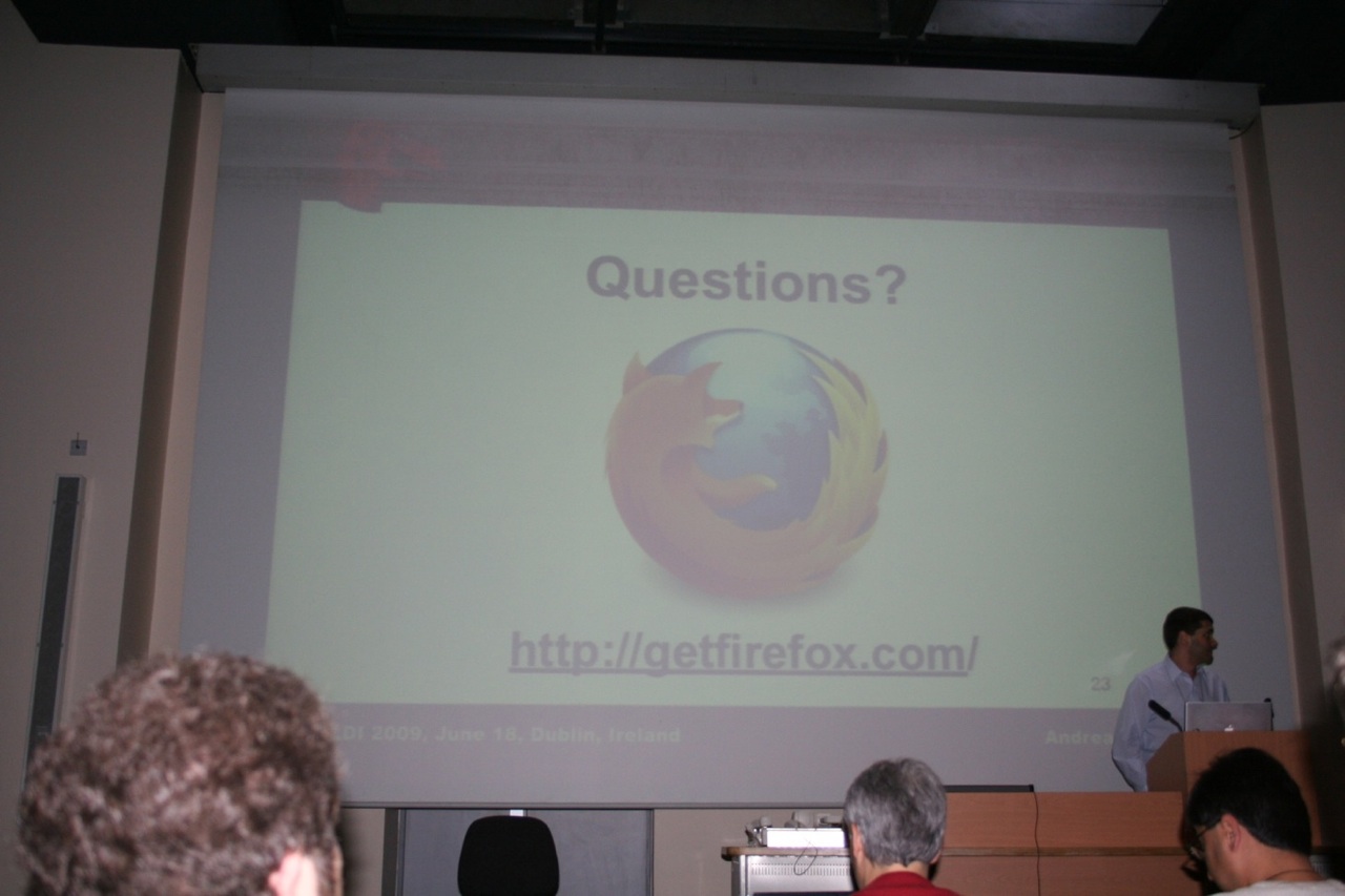 Andreas Gal presenting